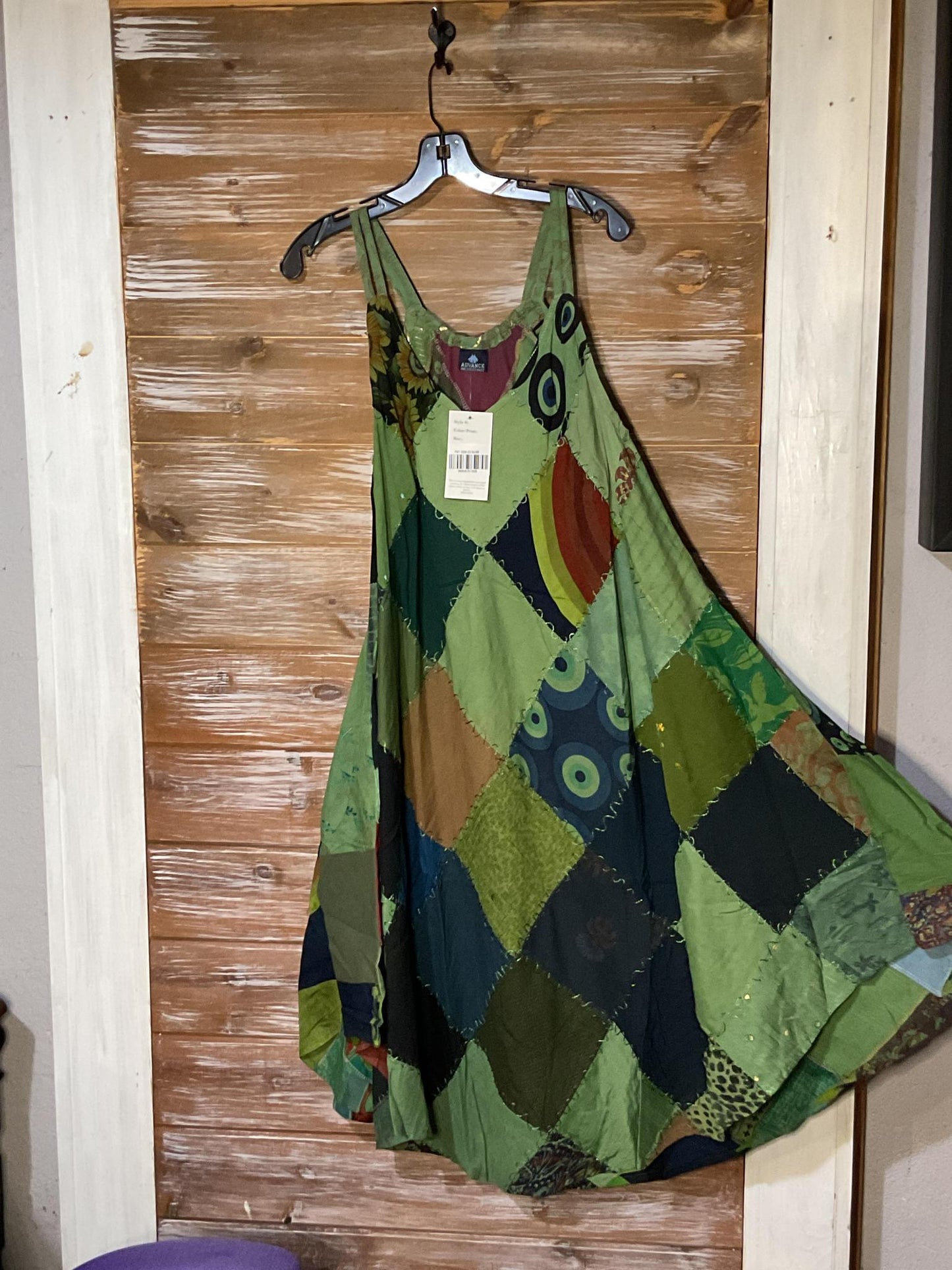 Patchwork Pocket Dress