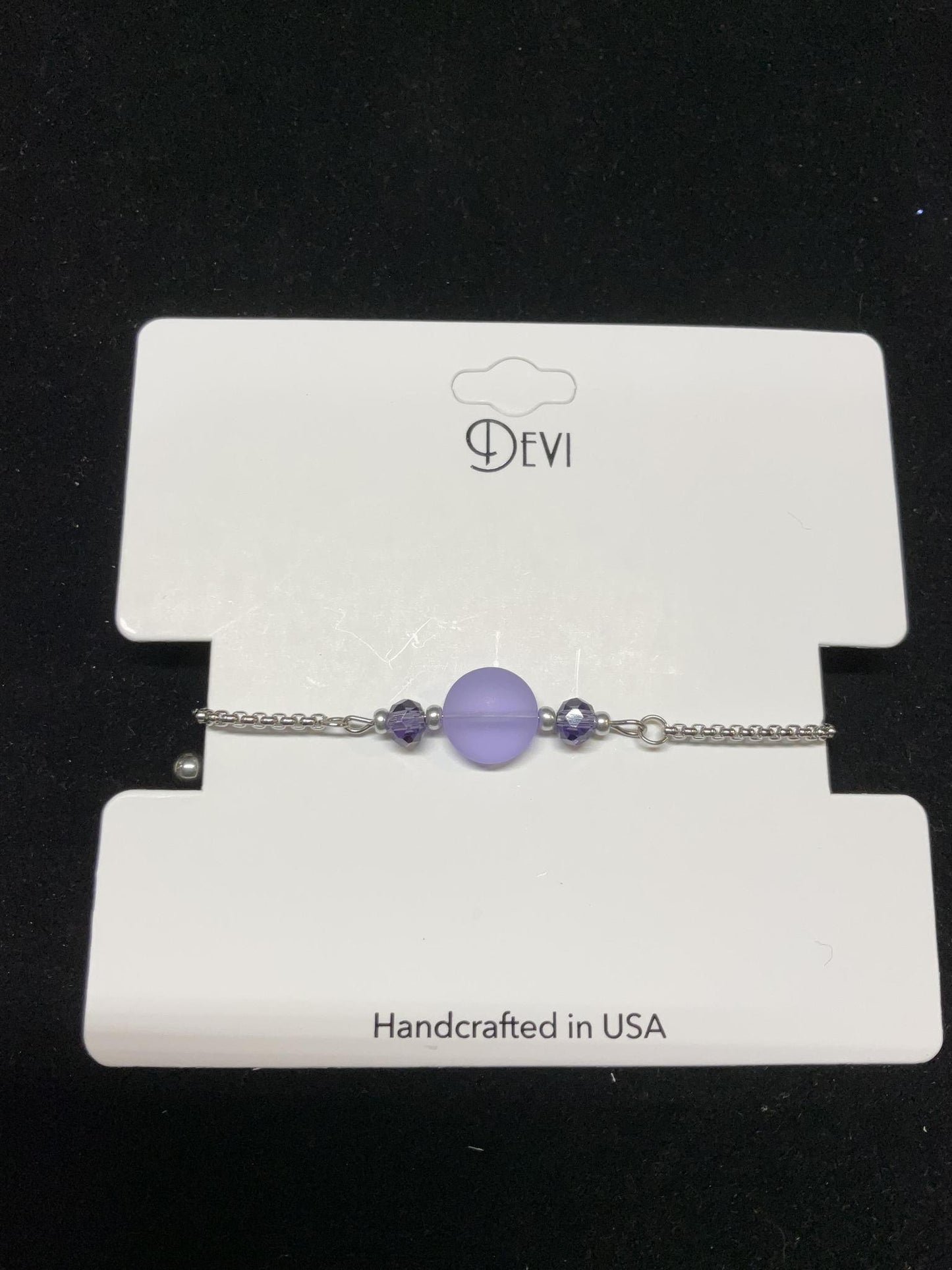 Devi Slider Bracelets with Seaglass