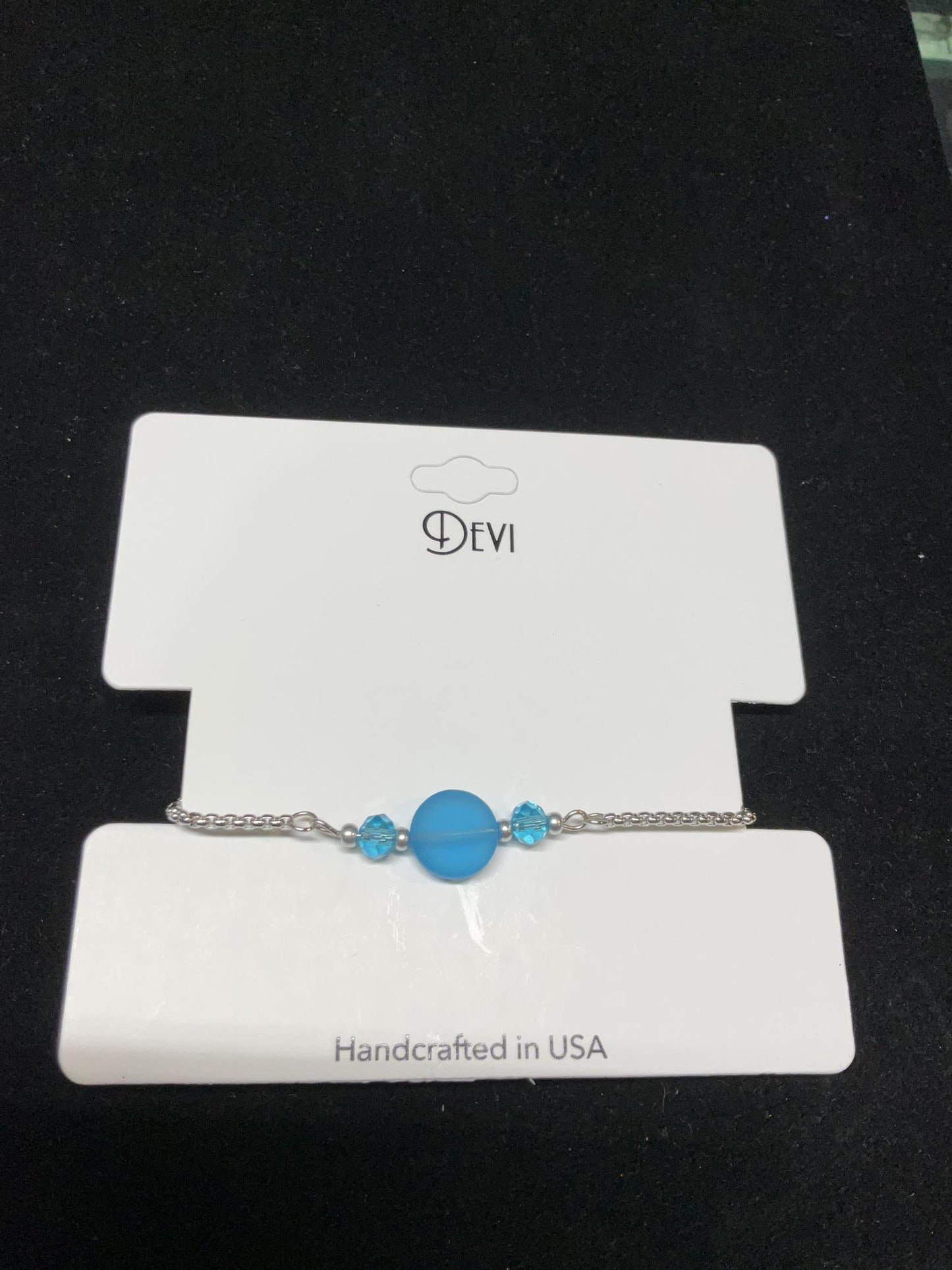 Devi Slider Bracelets with Seaglass