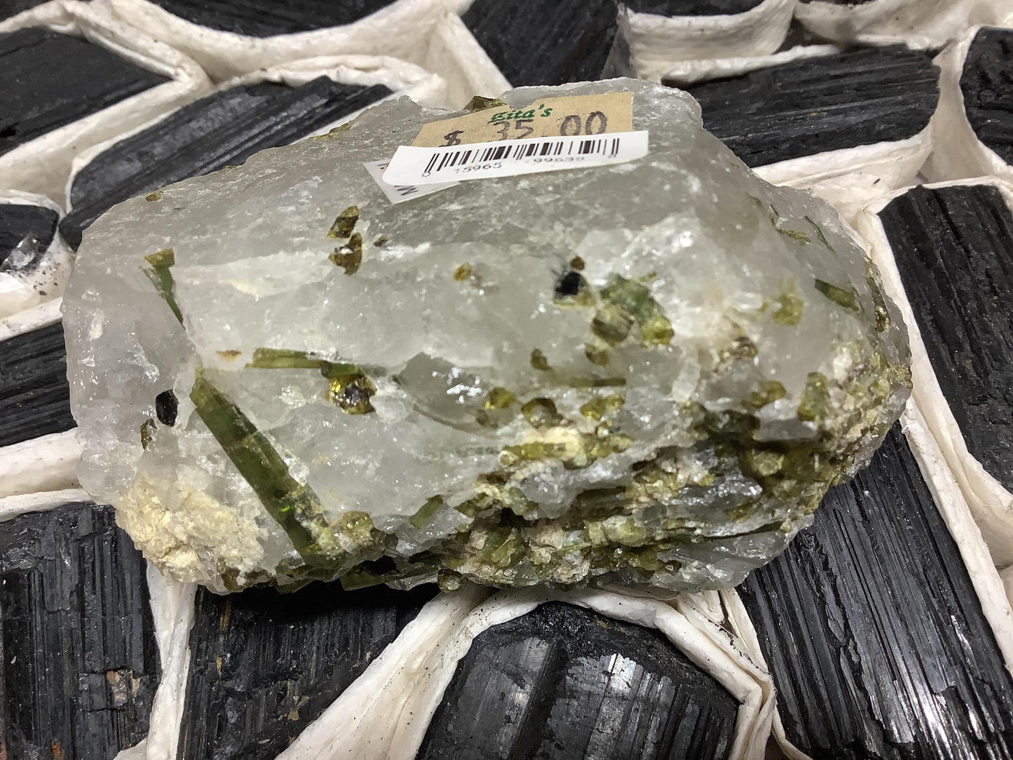 Green Tourmaline Chunks