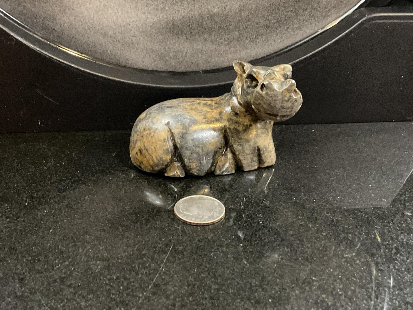 Soapstone Carved Hippos
