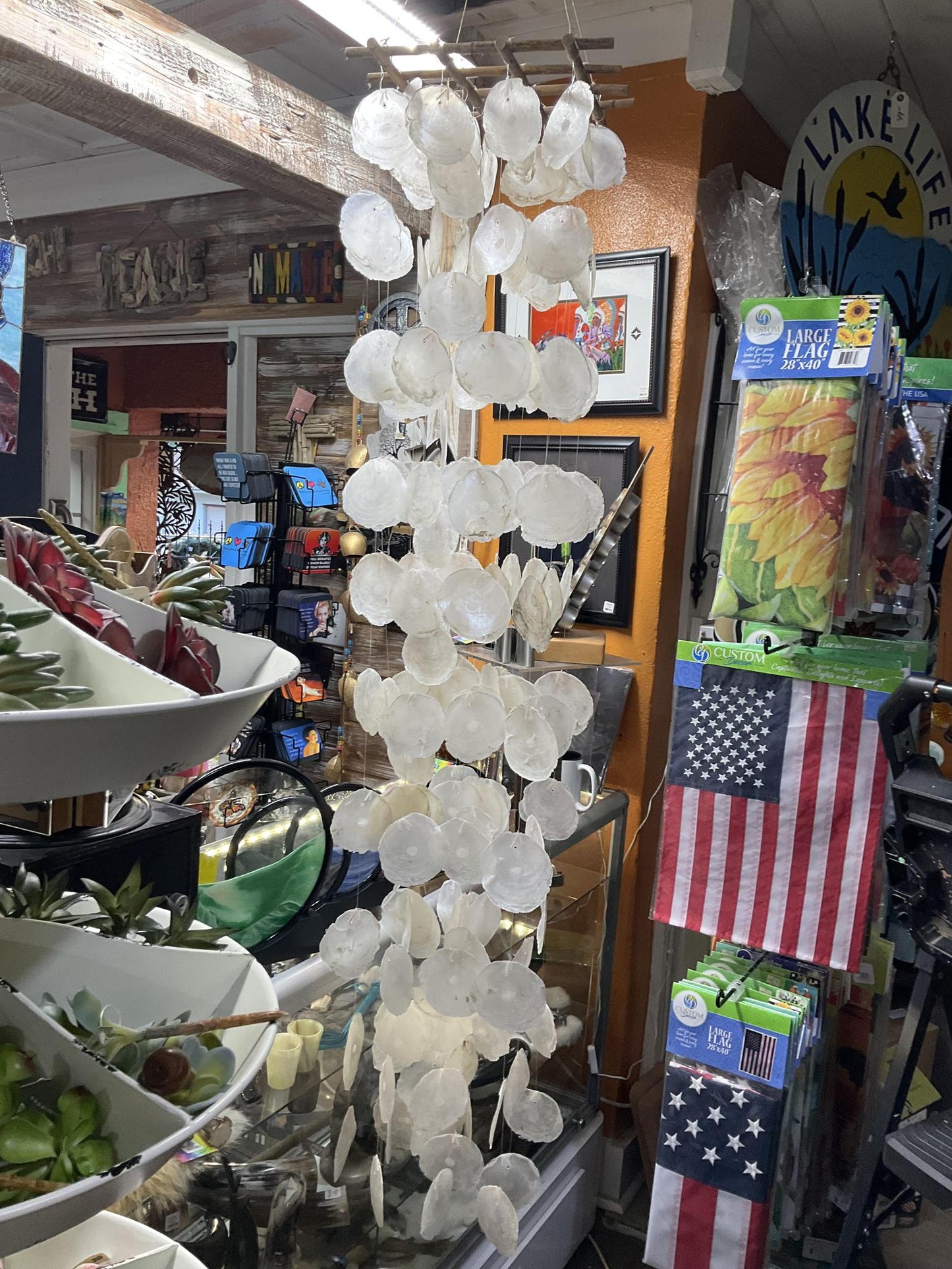 White Capiz Shell Mobile