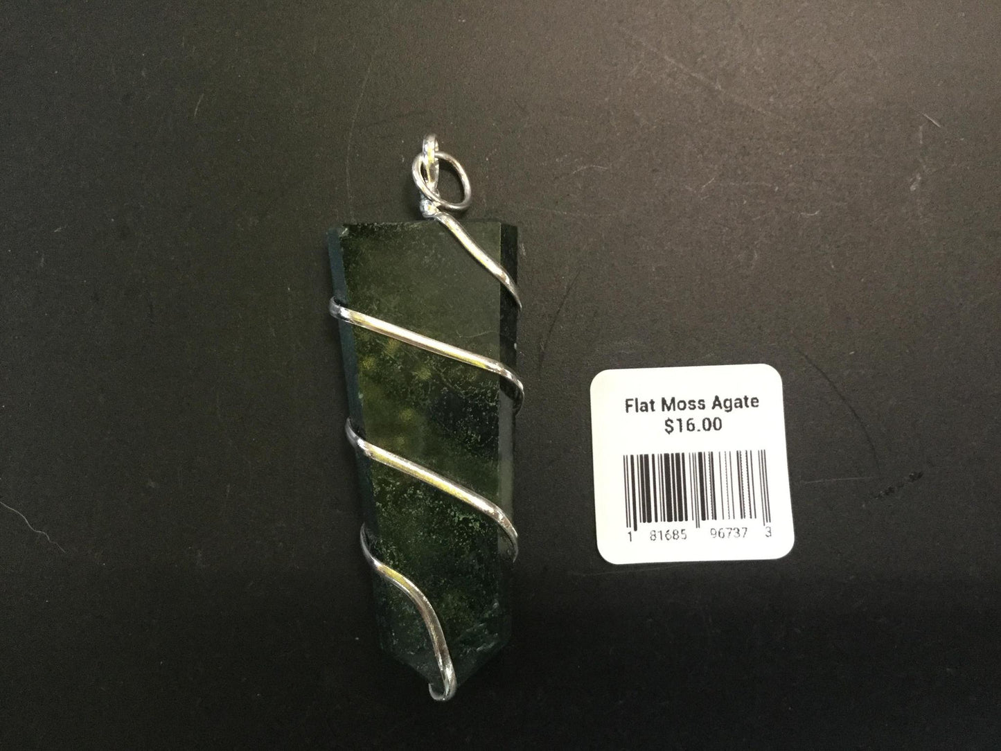 Flat Wire Wrapped Pendant
