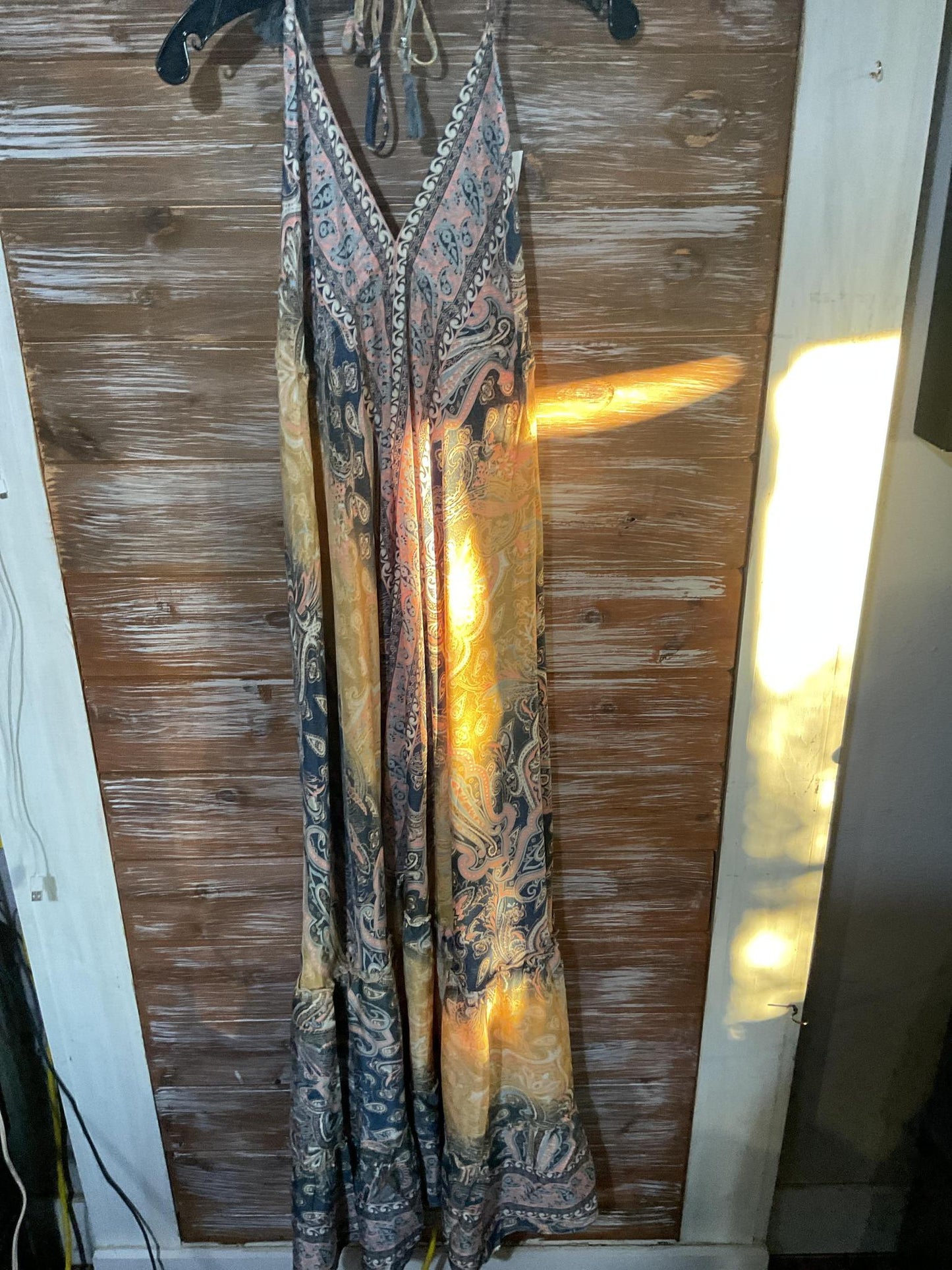 Double Panel Silk Dress