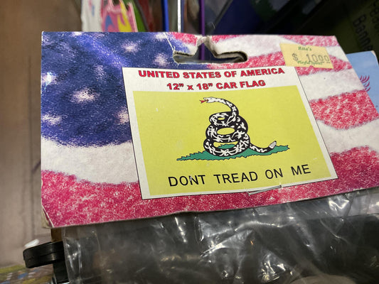 Car Flag Don't Tread on Me