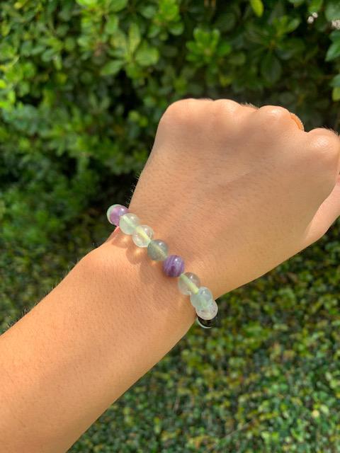 Fluorite Natural Stone Bracelet 8mm