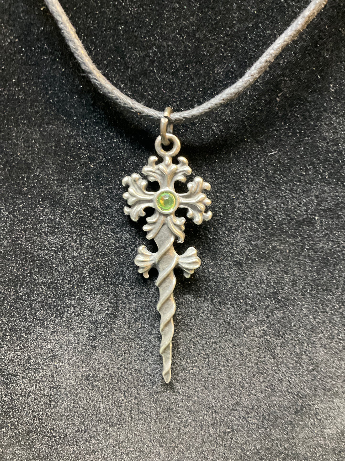 Wood Witch's Wand Pendant