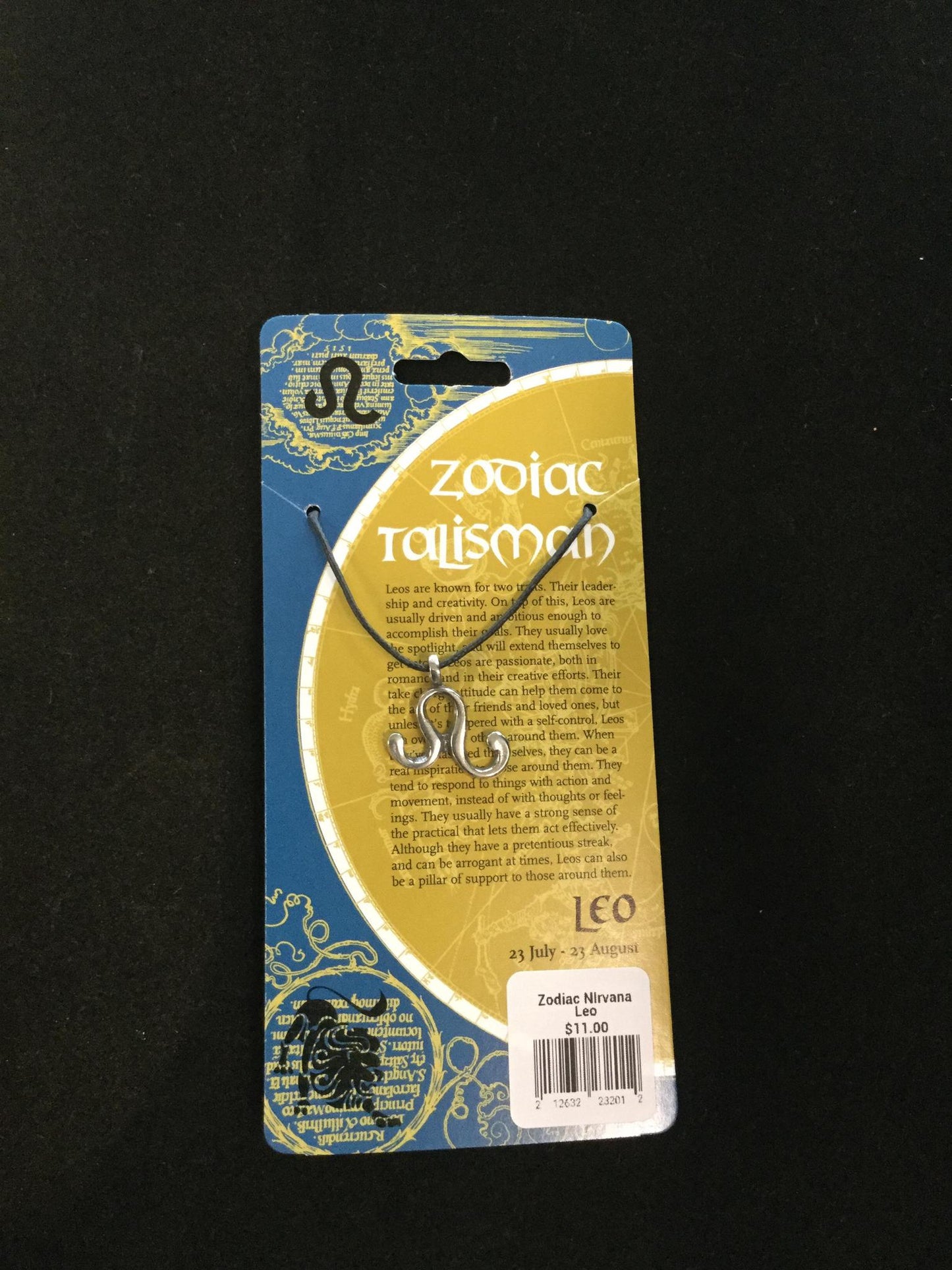 Cut-out Zodiac Pendant on Cord